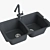 Franke Aneta Sink: Modern Onyx Finish 3D model small image 2