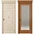 Le Cifre Classic Wooden Doors 3D model small image 2