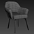 Elegant Saarinen Wood Leg Armchair 3D model small image 2