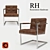 Title: Elegant Milano Tufted Chair in Rich Molasses Color 3D model small image 1