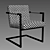 Title: Elegant Milano Tufted Chair in Rich Molasses Color 3D model small image 2