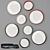 Handcrafted LED Wall Light Set 3D model small image 1