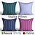 Skyline Decorative Pillow Set 3D model small image 1
