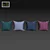 Skyline Decorative Pillow Set 3D model small image 3