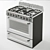 SMEG TR90X9 Stove & KTR110XE Exhaust 3D model small image 2