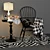 Elegant Home Decor Set 3D model small image 1