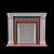 Geometry Ceramic Fireplace Portal 3D model small image 1