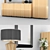 Elegant Symphony Sideboard, Cabinet & Mirror Set 3D model small image 2