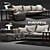 Flexform Lifesteel: Modern Comfort for Your Living Space 3D model small image 2