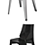 Bonaldo Poly: Contemporary Chair in Glossy Polycarbonate and Polyamide 3D model small image 2