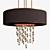 Elegant Black Tie Chandelier 3D model small image 1