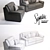 Luxe Leather Sofa Chair: Contemporary Elegance 3D model small image 3