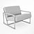 Sleek Frame Lounge Chair 3D model small image 3