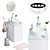 Modern Bathroom Set: GODMORGON & GUTVIKEN 3D model small image 1