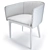 LaForma Harmon - Stylish Studded Armchair 3D model small image 3