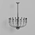 Sleek Silver Ceiling Lamp 3D model small image 3