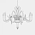 Elegant Murano Glass 12-Light Chandelier 3D model small image 2