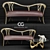 Provence Vineyard Loveseat 3D model small image 1