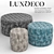 LuxeMax Maxwell Pouf: Stylish & Versatile Seating Solution 3D model small image 1