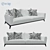 Faubourg Luxury Sofa 3D model small image 1