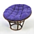 Rustic Rattan Chair: Vintage Charm 3D model small image 1