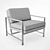 Modern Metal Frame Chair 3D model small image 3