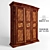 Arte Brotto Art: Elegant Wood Cabinet 3D model small image 1