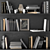 Dark-toned Books Set for Shelf Decor 3D model small image 1