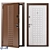 Continent-Contour Steel Entrance Doors 3D model small image 2