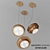 AFTER GLOW Brass & Glass Ceiling Lamp 3D model small image 1