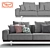 Elegant Let It Be Sofa 3D model small image 2