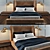 Midnight Flexform Bed: Elegant and Versatile 3D model small image 1