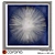 Silver Sunburst on Blue Canvas Print 3D model small image 1