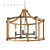 Highbank Chandelier | Currey & Company 3D model small image 1