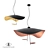 Elegant Lederam Manta Chandelier 3D model small image 1