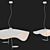 Elegant Lederam Manta Chandelier 3D model small image 3