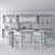 Title: Elegant Scavolini Baltimora Kitchen 3D model small image 3