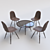 Sleek Modern Chair 3D model small image 1