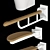 TOTO Toilet with Splash Advance Handrail 3D model small image 2