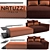 Natuzzi Melpot Sectional Sofa 3D model small image 1