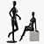 Sleek Female Abstract Mannequin 3D model small image 2