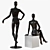 Sleek Female Abstract Mannequin 3D model small image 3