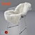 Luxury Sheepskin Bertoia Chair 3D model small image 1