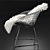 Luxury Sheepskin Bertoia Chair 3D model small image 2