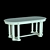 Modern Atlant R Glass Open Table 3D model small image 3