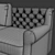 Classic Grace Velvet Sofa | 3 Colors 3D model small image 3