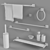 Spirella Nyo Bathroom Accessories 3D model small image 3