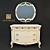 Antonelli Moravio Charme Mirror and Dresser Set 3D model small image 1