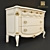 Antonelli Moravio Charme Mirror and Dresser Set 3D model small image 2