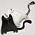 Elegant Cat Model Kit 3D model small image 1